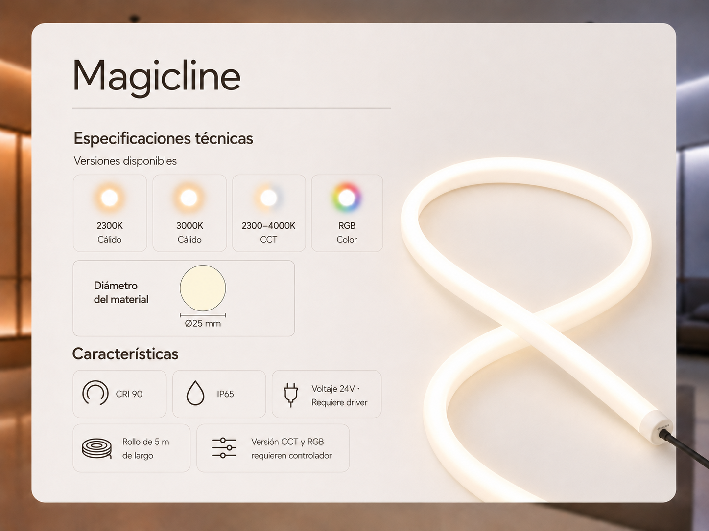 Especificaciones tecnicas Magicline