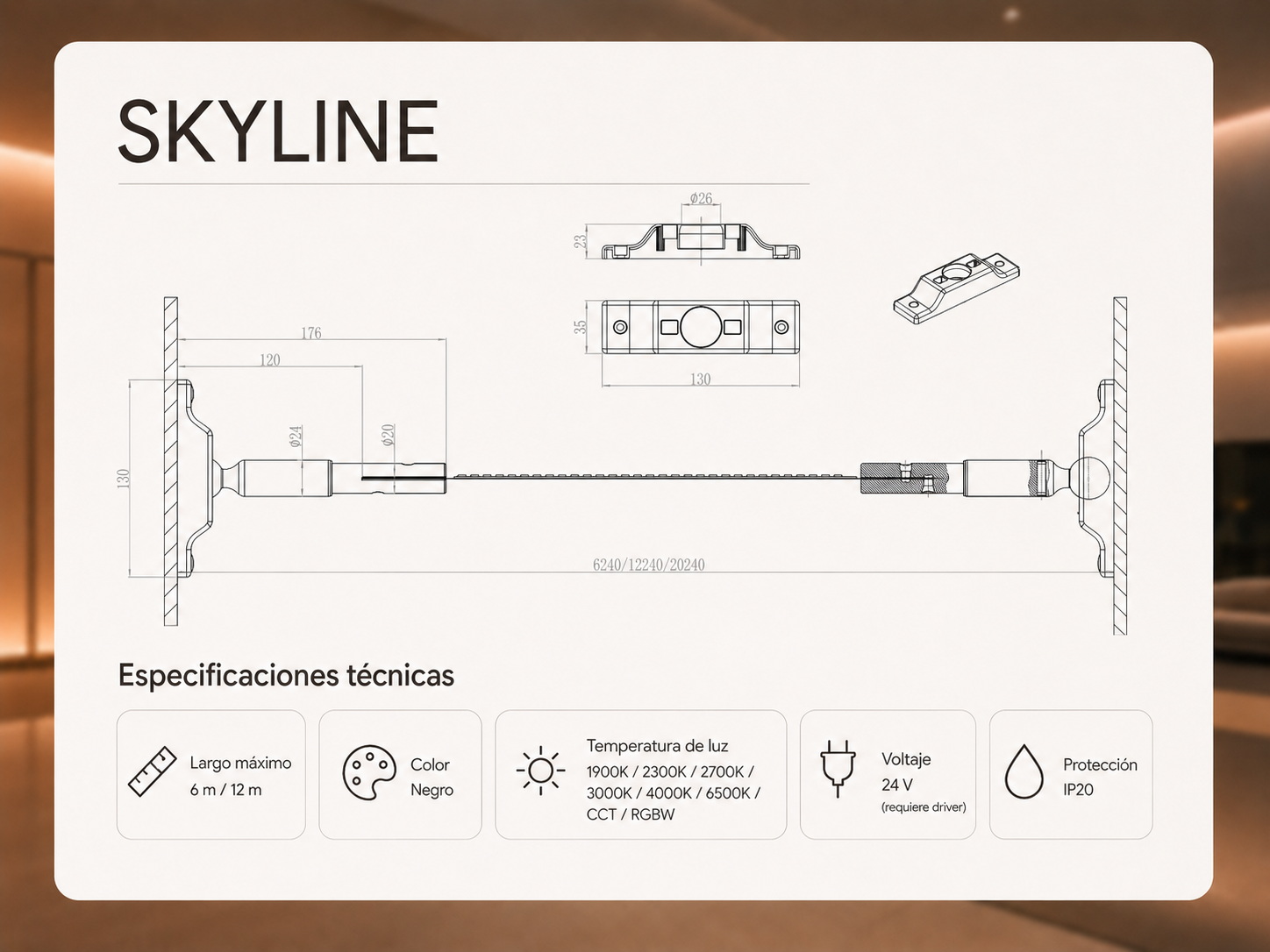 Especificaciones tecnicas Skyline